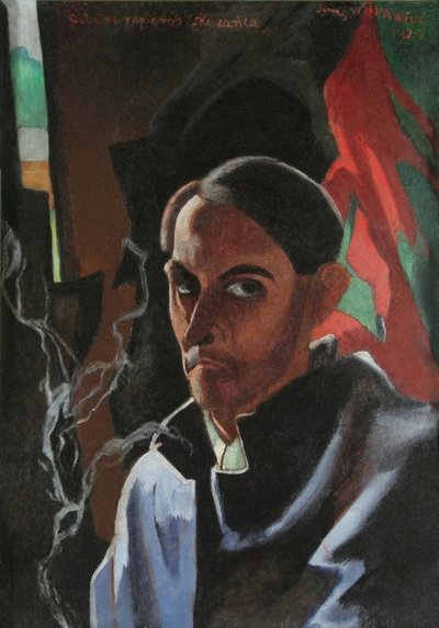 The Last Cigarette of the Condemned Self-Portrait, 1924. av Witkacy