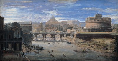 Utsikt över Tor di Nona, um 1700 av Wittel