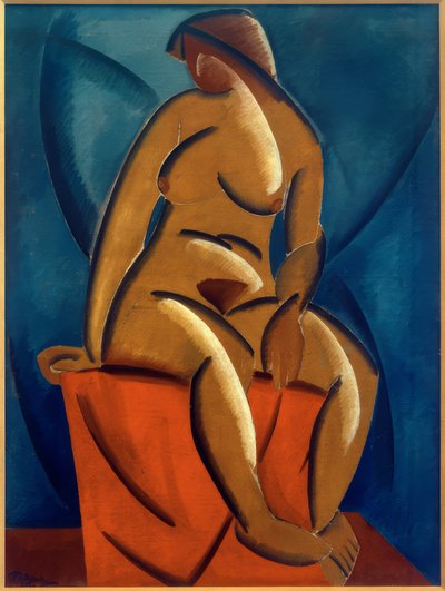 Kvinnlig nakenbild (komposition med nakenbild) av Wladimir F. Tatlin