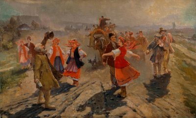 Bröllopståg nära Orel av Wladimir Jegorowitsch Makowski
