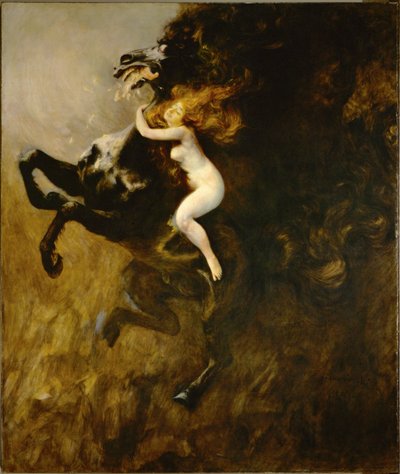 Frenzy (olja på duk) av Wladyslaw Podkowinski