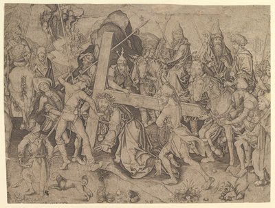 Kristus som bär korset kopia, 1400-talet. av Wolf Huber
