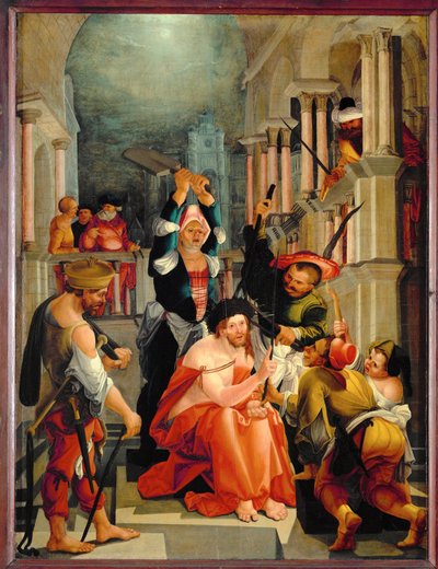 Kristus krönt med törnekronan av Wolf Huber