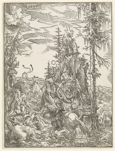 Saint George dödar draken av Wolf Huber