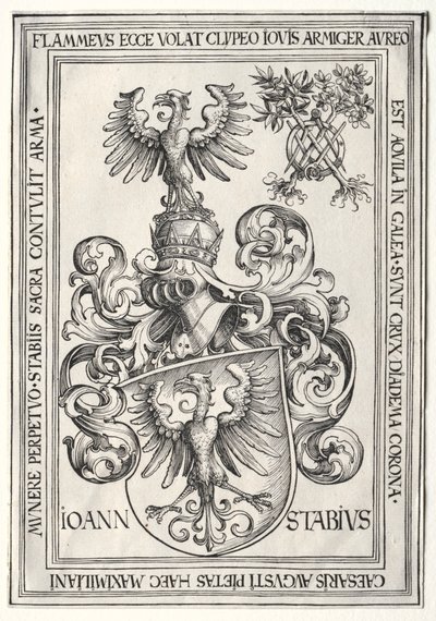 Johann Stabius vapensköld. av Wolf Traut