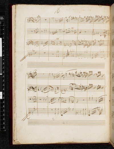 Adagio och fuga i c-moll, K. 546, Add. 28996, f.10v av Wolfgang Amadeus Mozart