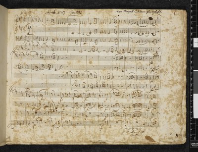 Lägg till MS 37764 f.1 Stråkkvartett i D-dur, K. 499 av Wolfgang Amadeus Mozart
