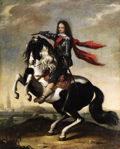 Ridsporträtt av Valdemar Christian av Schleswig-Holstein 1622-1656 av Wolfgang Heimbach