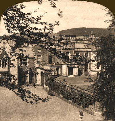 Abbotsford, Sir Walter Scotts hem, Skottland, 1896. av Works and Sun Sculpture Studios