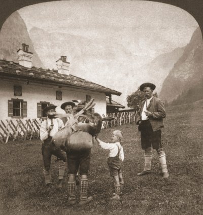 Bayerska bergsbestigare, Tyskland, 1898. av Works and Sun Sculpture Studios