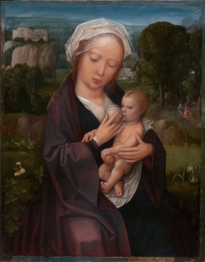 Jungfru och barn, 151525. av Workshop of Adriaen Isenbrant