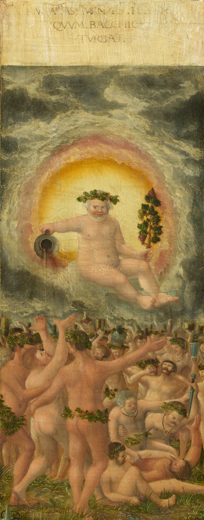 The Rule of Bacchus [vänster panel] av Workshop of Albrecht Altdorfer