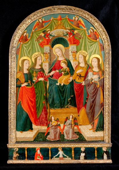 The Mystic Marriage of St Catherine av Benozzo di Lese di Sandro Gozzoli