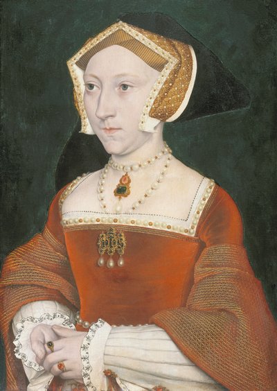 Porträtt av Jane Seymour (1509-1537) av Workshop of Hans Holbein the Younger