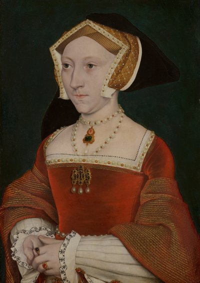 Porträtt av Jane Seymour (1509-1537) av Workshop of Hans Holbein the Younger