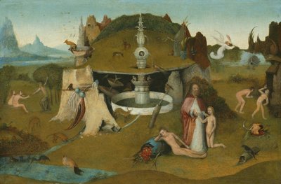 Paradisets trädgård av Workshop of Hieronymus Bosch