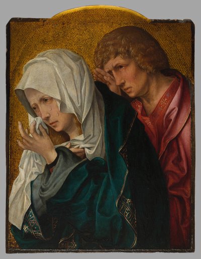 Jungfrun och Johannes evangelisten, ca. 1520 av Workshop of Jacob Cornelisz. van Oostsanen