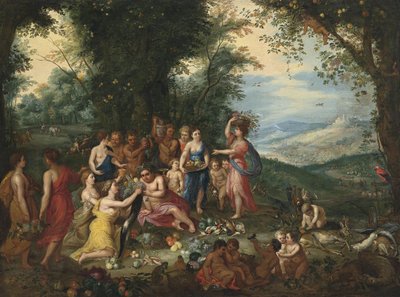 Allegori om hösten. av Workshop of Jan Brueghel the Elder
