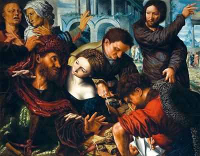 Kallelsen av St Matthew av Workshop of Jan Sanders van Hemessen