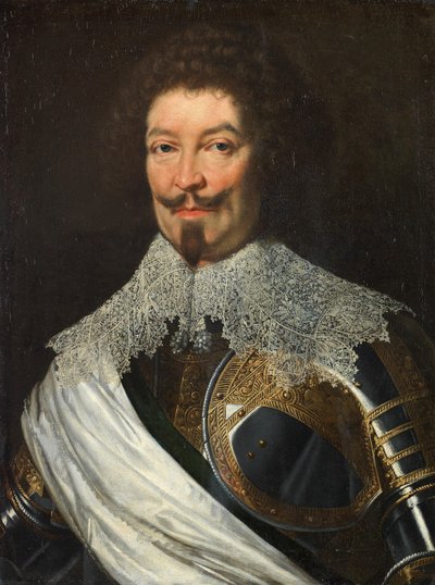 Porträtt av Charles de Lorraine, fjärde hertig av Guise i rustning av Workshop of Justus Sustermans