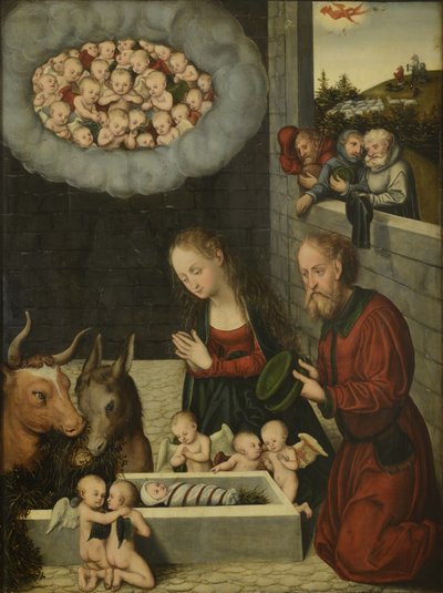 Tyska: Anbetung des Kindes Herdarnas tillbedjan



























" av workshop of Lucas Cranach the Elder