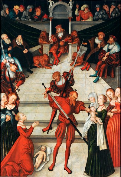 Tyska: Salomos dom Salomos dom av workshop of Lucas Cranach the Elder