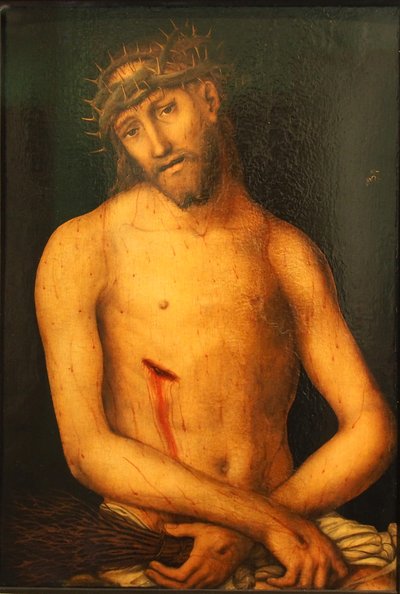 Tyska: Der Schmerzensmann Kristus som smärtornas man av workshop of Lucas Cranach the Elder