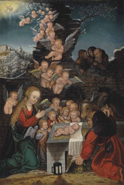Födelsekyrkan av workshop of Lucas Cranach the Elder
