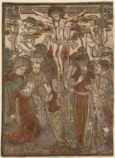Korsfästelsen av Workshop of Master of Jesus in Bethany