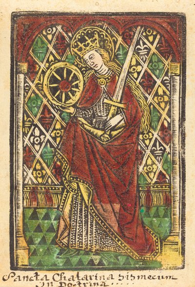 Saint Catherine av Workshop of Master of the Protective Saints of Cologne