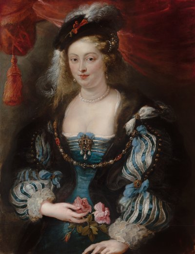 Porträtt av en ung kvinna av Workshop of Peter Paul Rubens