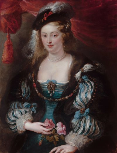 Porträtt av en ung kvinna.
Alternativ titel(n):  

Porträtt av Hélène Fourment[1]. av Workshop of Peter Paul Rubens