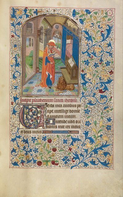 Sankt Jerome av Workshop of Willem Vrelant