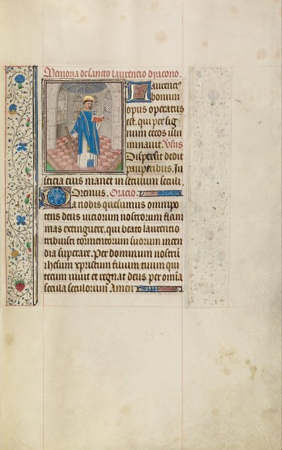 Saint Lawrence av Workshop of Willem Vrelant