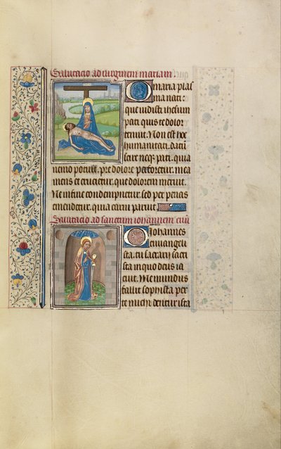 Pietà; Evangelisten Johannes av Workshop of Willem Vrelant