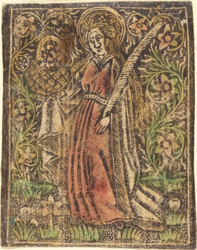 Saint Dorothy, ca. 1480. av Workshop of the Master of the