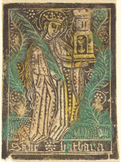 Saint Barbara, 14601480. av Workshop of the Master of the