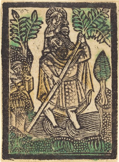 Saint Christopher, 14701480. av Workshop of the Master of the