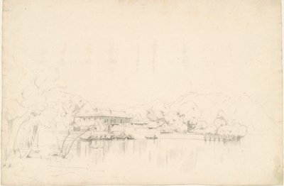 Lake hus av Worthington Whittredge