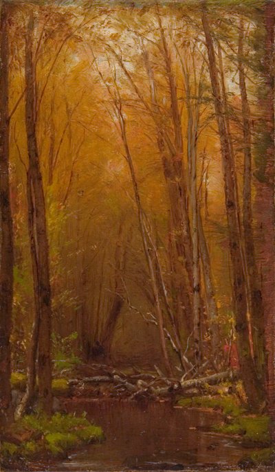 The Birches of the Catskills, ca. 1875. av Worthington Whittredge