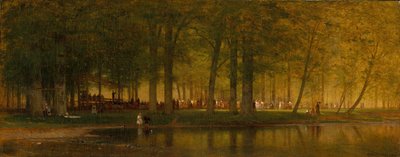Lägermötet, 1874. av Worthington Whittredge