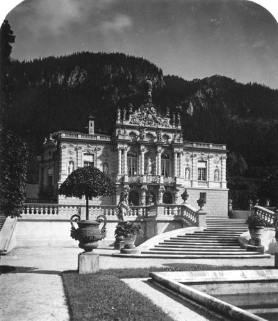 Linderhof Palace, Bayern, Tyskland, ca 1900-talet. av Wurthle and Sons