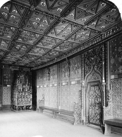 Princes Chamber, Salzburgs fästning, Österrike, c1900 av Wurthle and Sons
