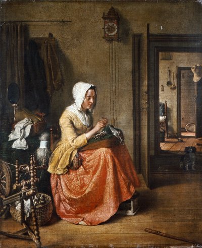 Spetsmakaren, ca 1831 (olja på duk) av Wybrand Hendriks