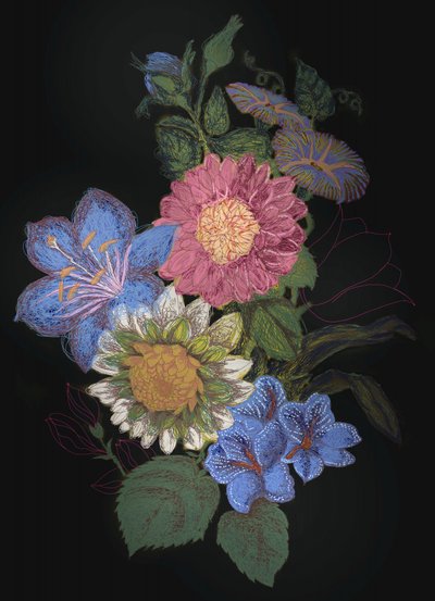 Färgsprakande blomsterarrangemang av XHOZUCAN