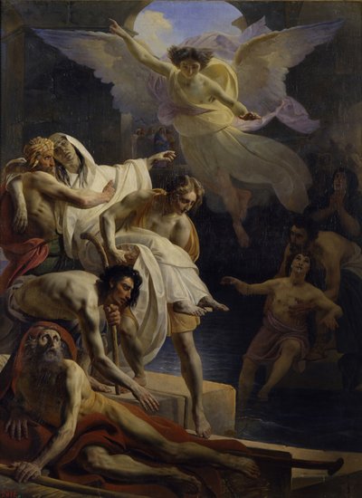 Helandet vid Siloams pool, 1845 av Yakov Fyodorovich Kapkov