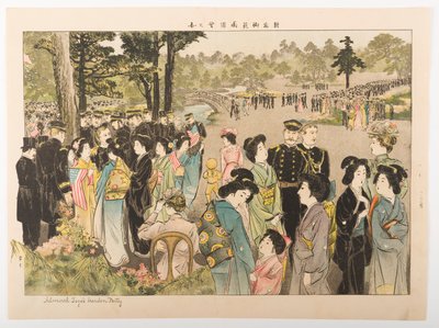 Amiral Tōgōs trädgårdsfest av Yamamoto Shoun