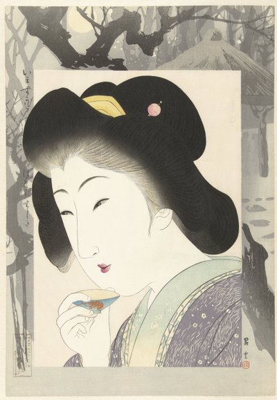 Trädgårdspaviljong Hanarezashiki (titel på objekt) Contemporary Beautys (serietitel) Imasugata (titel på objekt) av Yamamoto Shoun