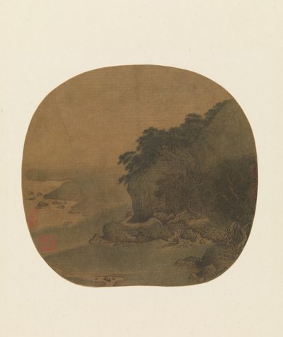 Eremitage vid en tallbevuxen Bluff, andra hälften av 1100-talet. av Yan Ciyu