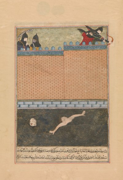 Siege of Bagdad, Folio från en dispersed kopia av Zafarnama..., 839 A.H.A.D. juni-juli 1436 av Ya